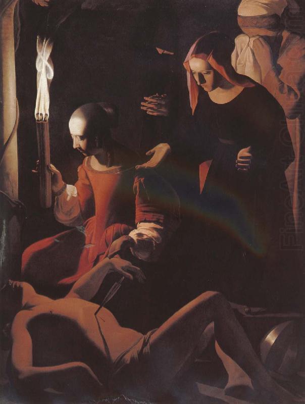 St Sebastian attended by st irene, LA TOUR, Georges de